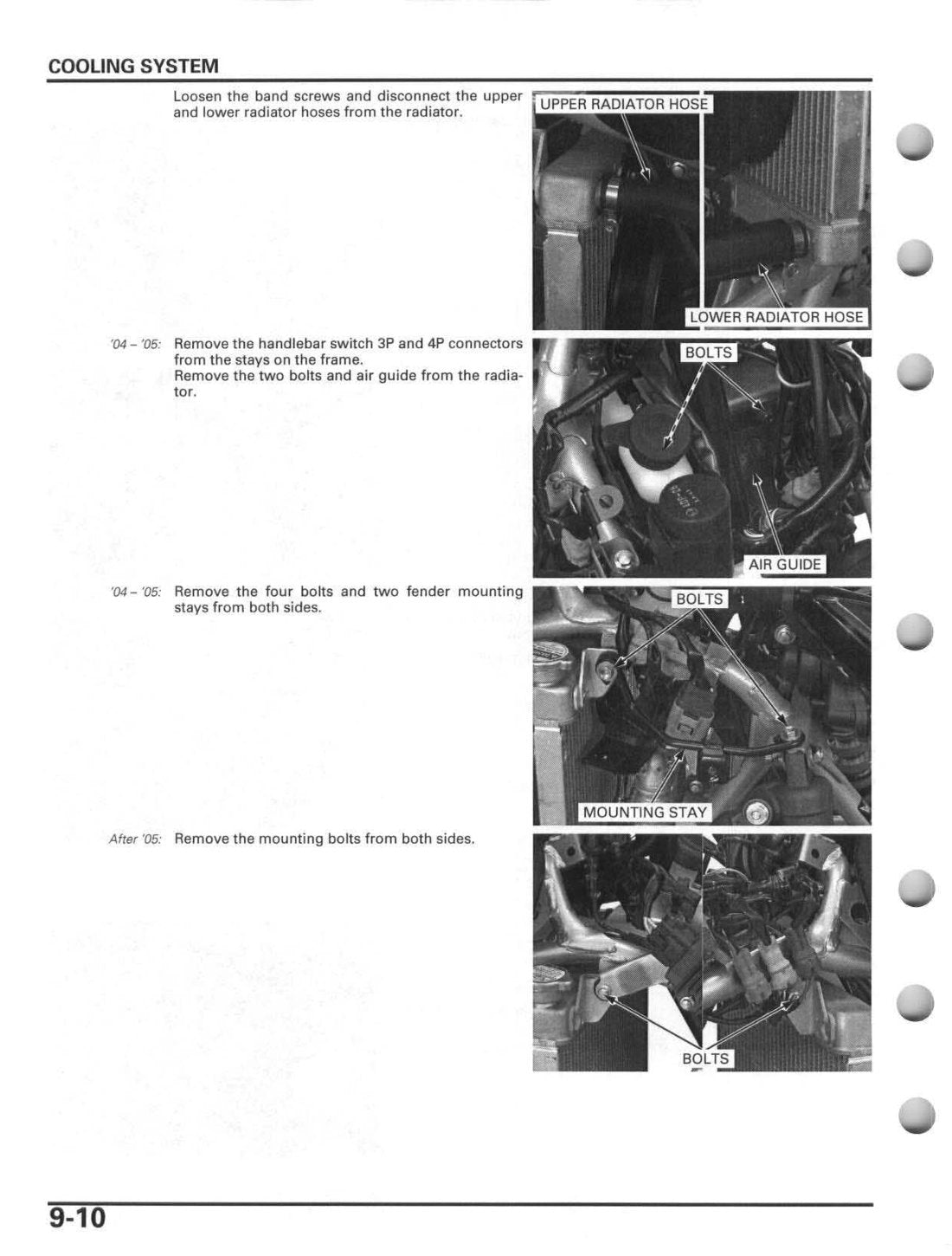 Honda TRX450R 2004-2014 service manual - page 196