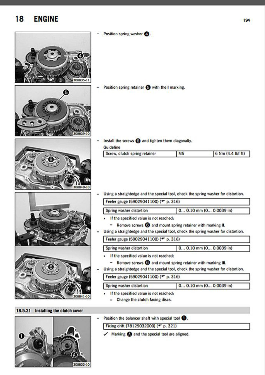 KTM 450 500 EXC-F 2015 service manual - page 196