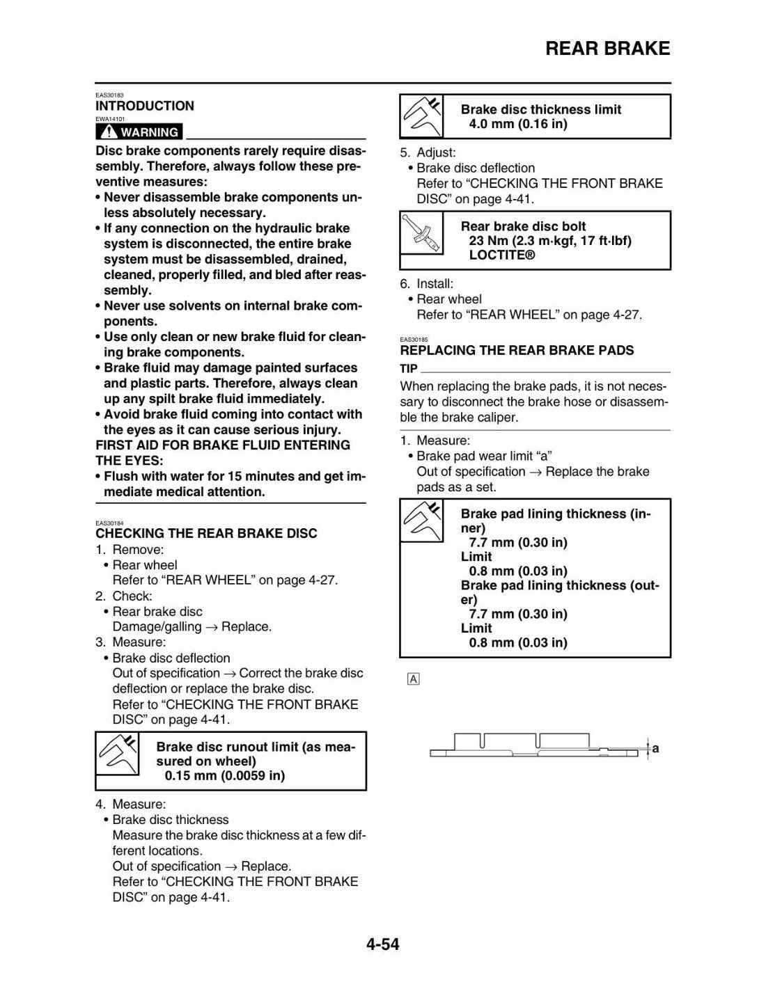 Yamaha YZF-R3 2015-2018 service manual - page 197
