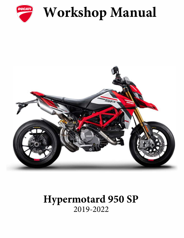 Ducati Hypermotard 950 SP Motorcycle Service Manual PDF | 2019-2022