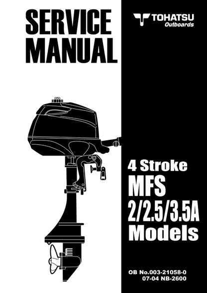 Manuale di servizio fuoribordo Tohatsu MFS 2 2.5 3.5 | 2007-2012