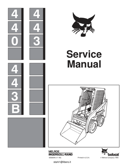 Manuale di servizio pale gommate Bobcat 440 443