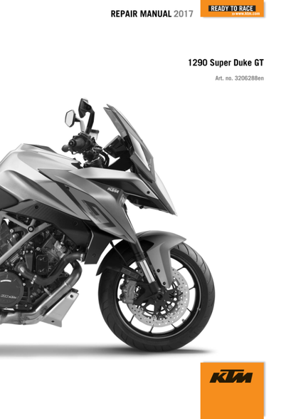 KTM 1290 Super Duke GT Motorcycle Service Manual PDF | 2017-2021