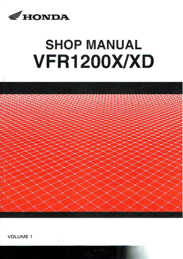 Manual de servicio de la motocicleta Honda VRF1200X Crossrunner | 2012-2021