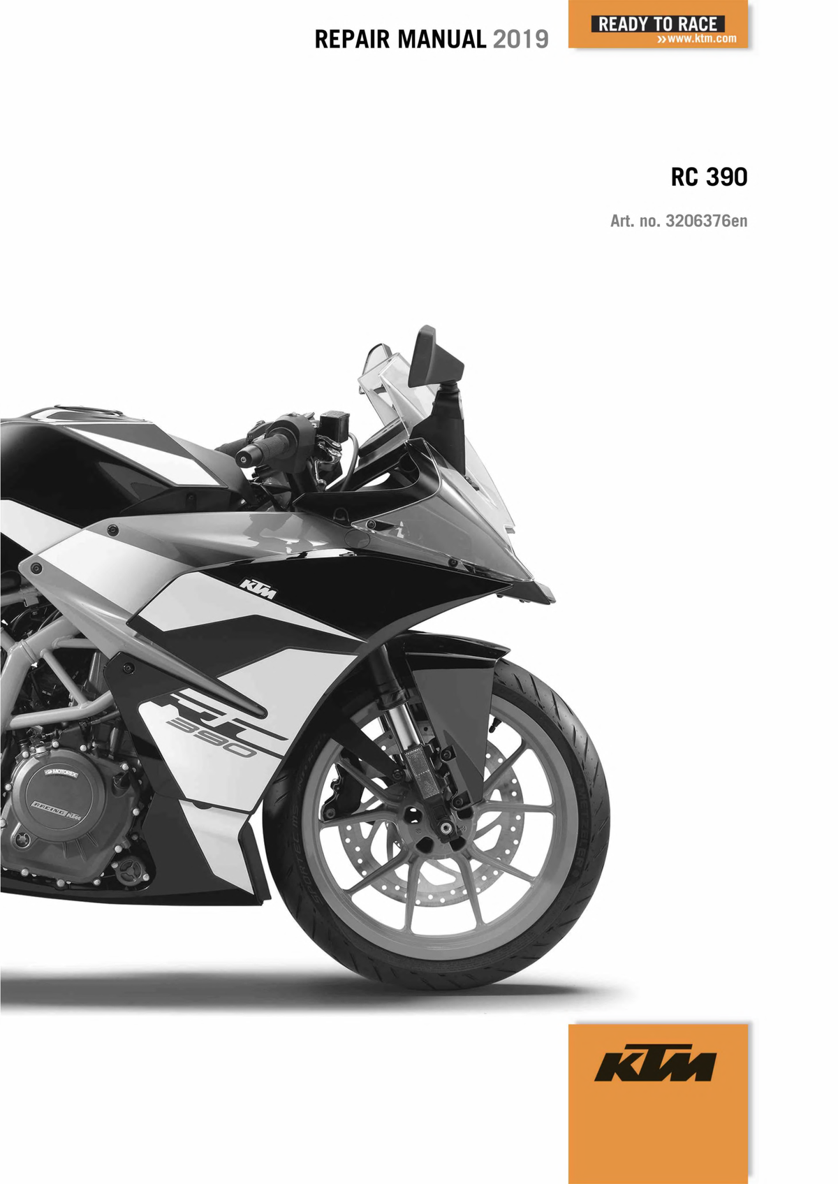 KTM RC 390 Motorcycle Service Manual PDF | 2014-2019
