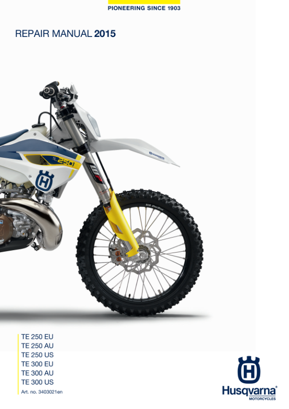 Husqvarna TE 250 300 Motorcycle Service Manual PDF | 2015-2020