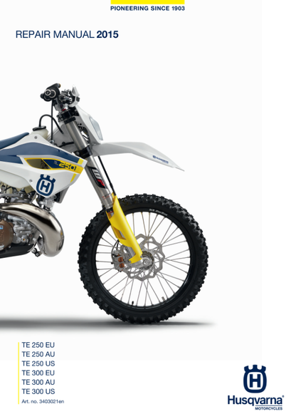 Husqvarna TE 250 300 Motorcycle Service Manual PDF | 2015-2020