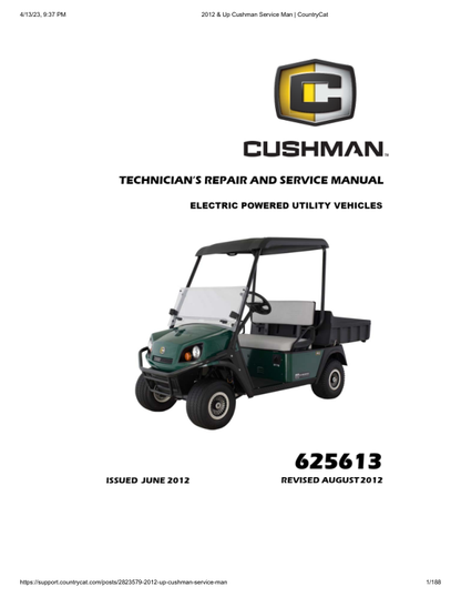 EZGO Hauler 1200X Golf Car Service Manual PDF | 2013-2016
