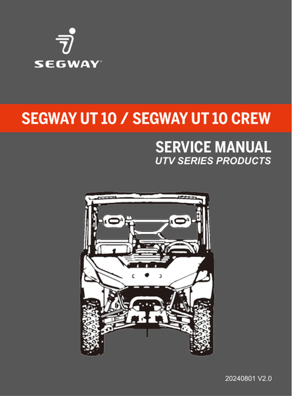 Segway Fugleman UT10 | UT10 CREW Service Manual PDF | 2024-2026
