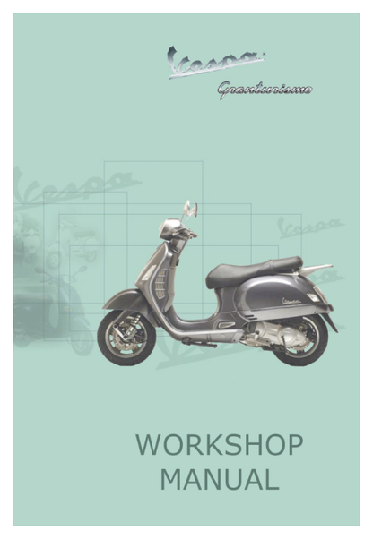 Vespa GT 200 Scooter Service Manual PDF | 2007–2010