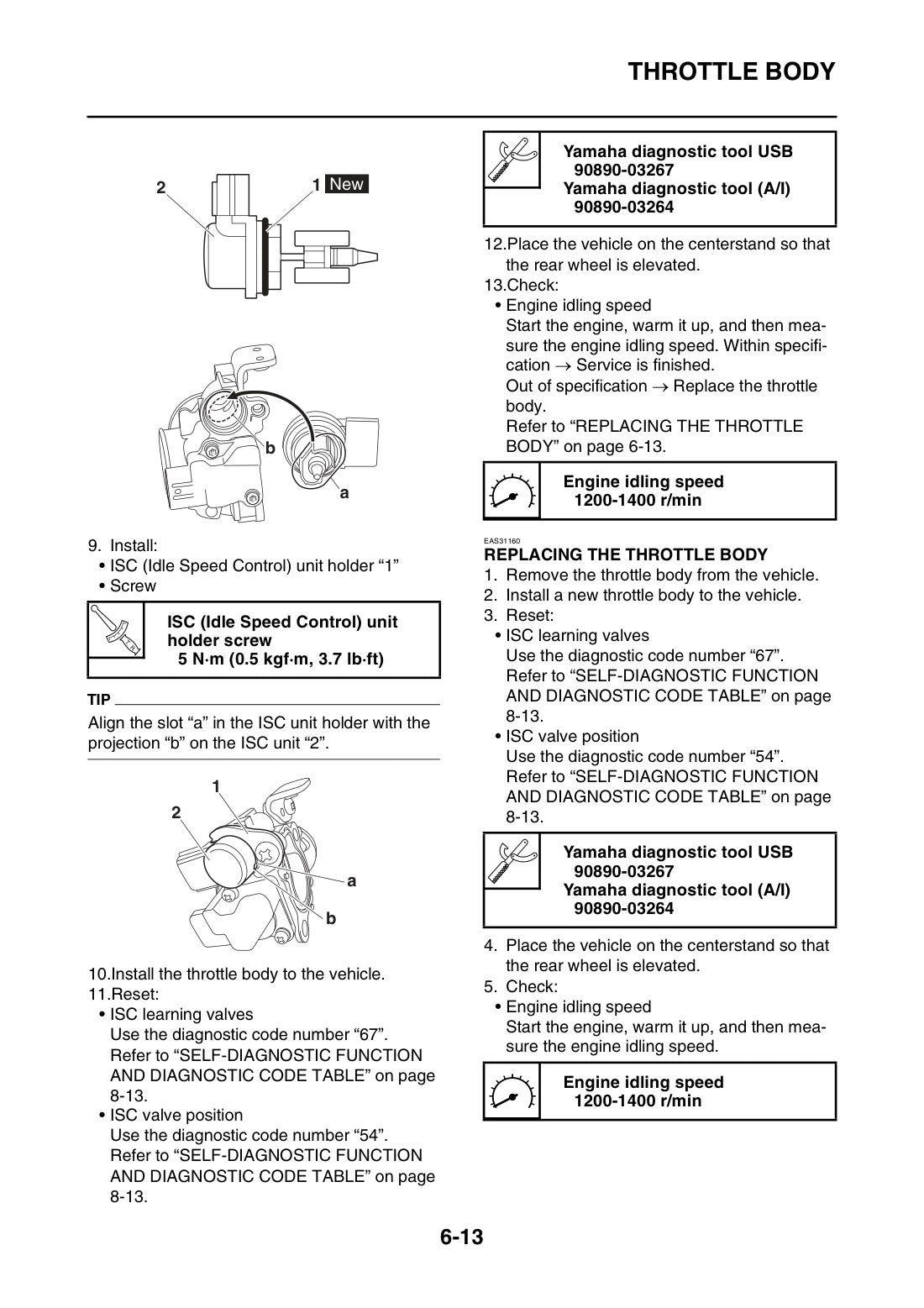 Yamaha Delight 125 2021-2024 service manual - page 200