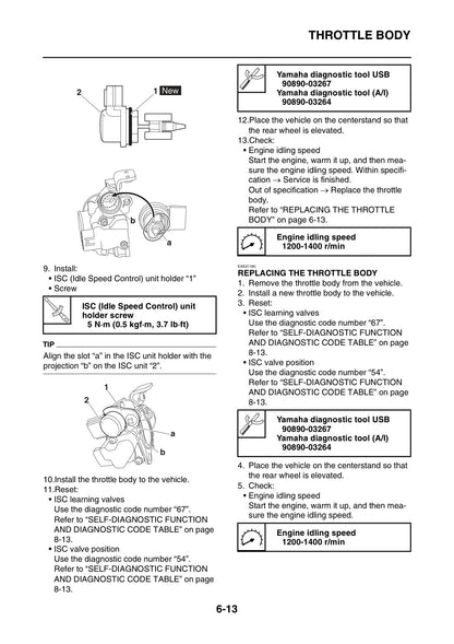 Yamaha Delight 125 2021-2024 service manual - page 200