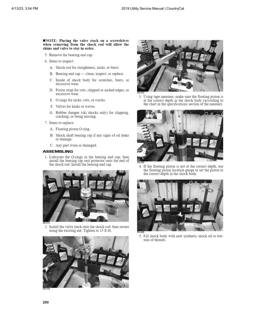 Arctic Cat Utility Snowmobile 2019 service manual - page 201