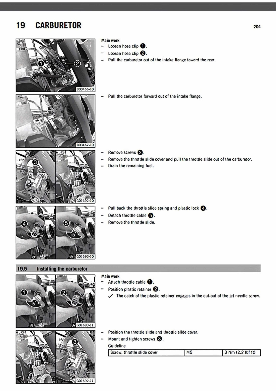 KTM 250 300 EXC 2016 service manual - page 206