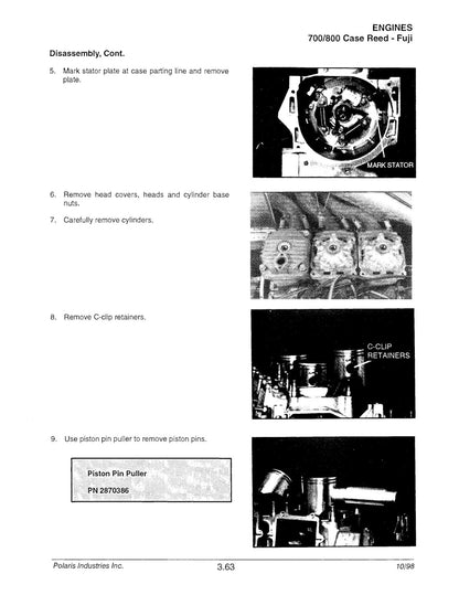 Polaris Snowmobile 1999 service manual - page 206