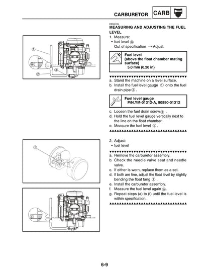 Yamaha Grizzly 300 2012 service manual - page 209