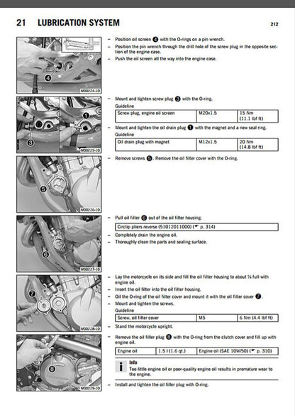 KTM 450 500 EXC-F 2015 service manual - page 214