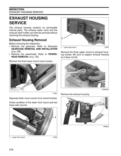 Evinrude 55 HP MFE 2010 service manual - page 218