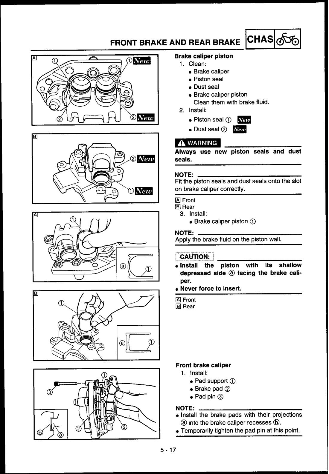 Yamaha YZ250F Motorcycle Service Manual 2010 - page 220