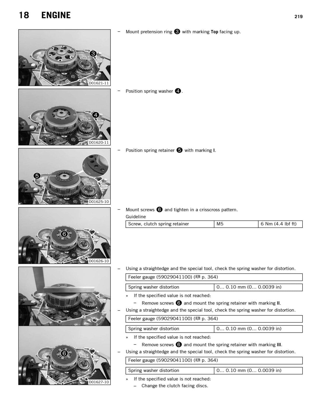 KTM 450 500 EXC-F 2017 service manual - page 221