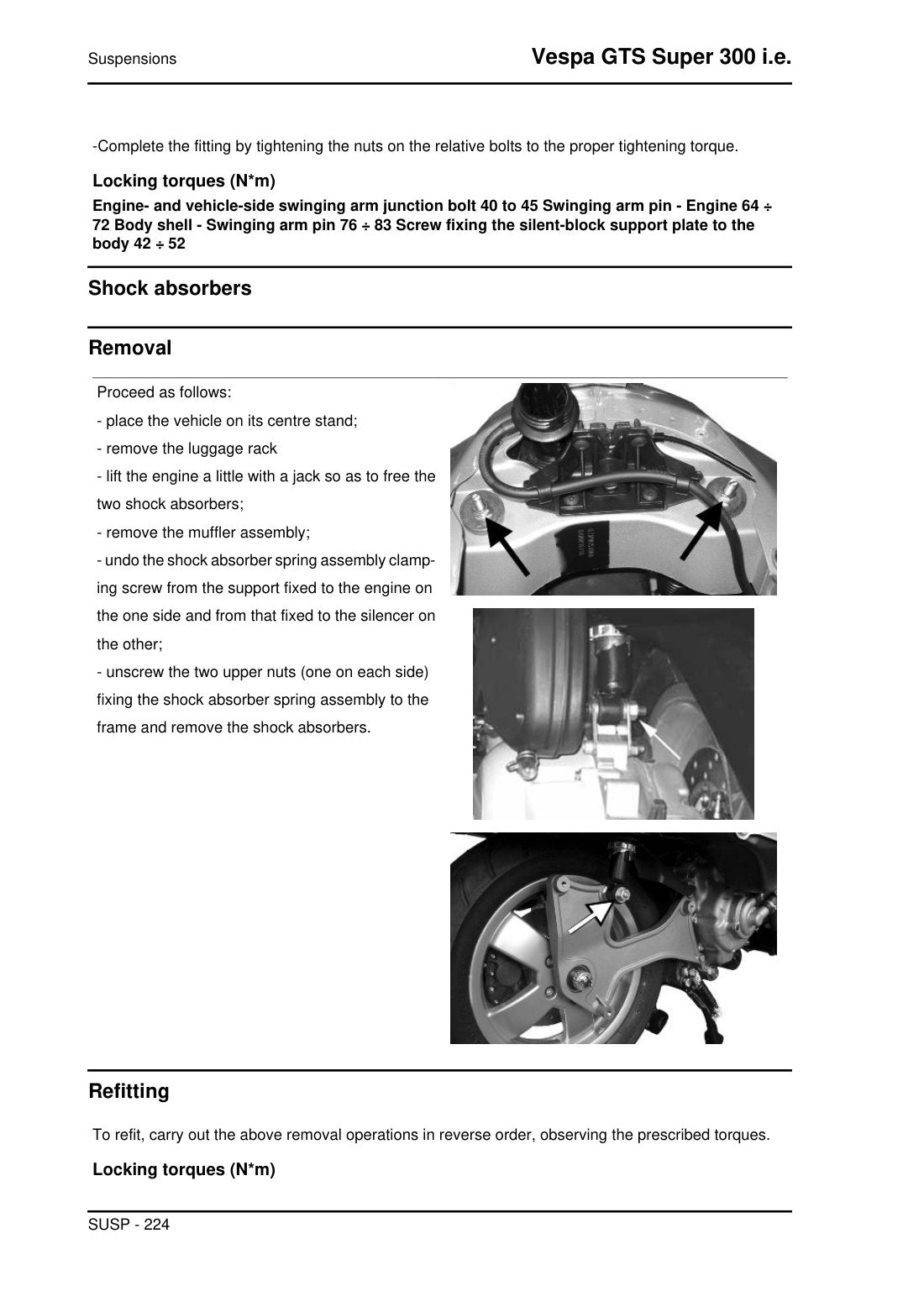 Vespa GTS 300 2015 service manual - page 224