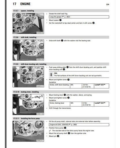 KTM 250 SX-F 2016 service manual - page 226