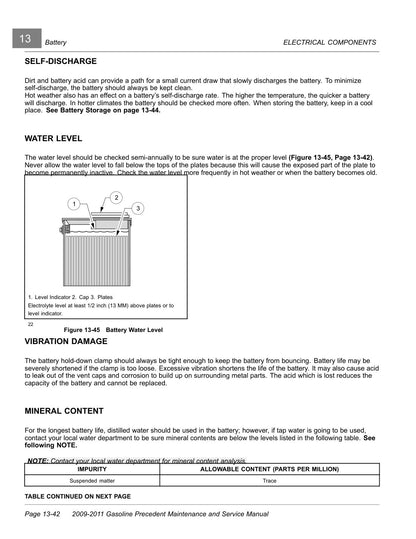 Club Car Precedent Gas Golf Cart Service Manual 2009-2011 - page 230