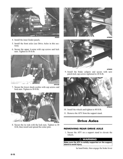 Arctic Cat 450 550 650 700 1000 ATV Service Manual 2011 - page 230
