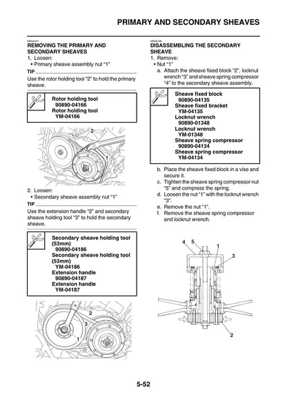 Yamaha Grizzly 700 2021 service manual - page 231