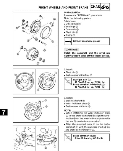 Yamaha Beartracker YFM250XL 1998 service manual - page 234