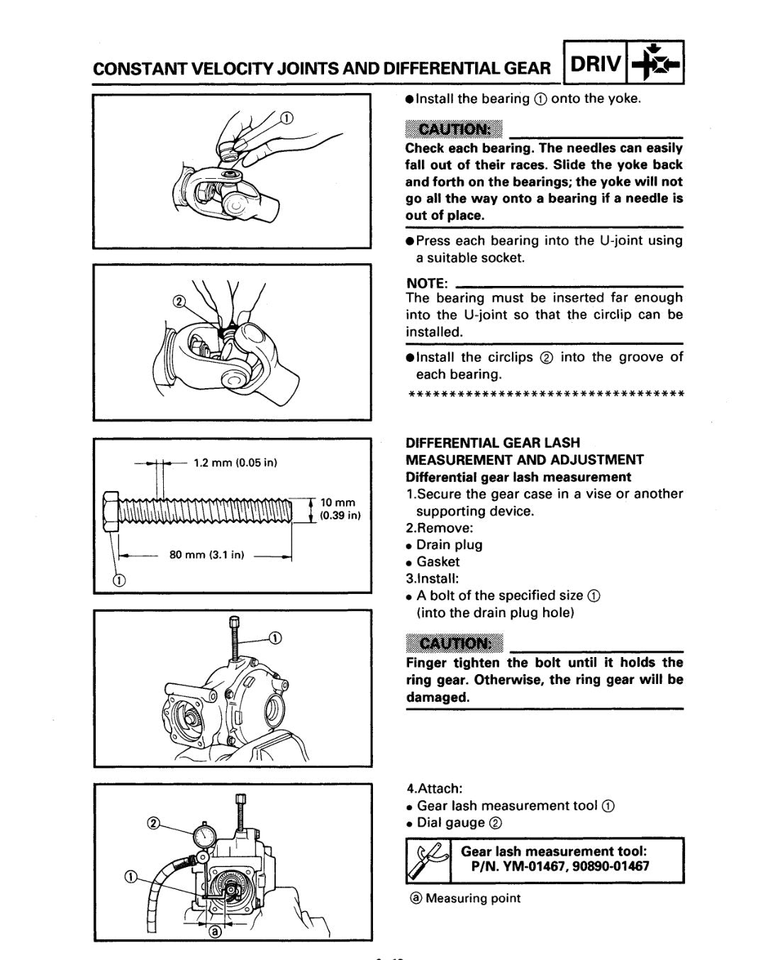 Yamaha Grizzly 600 YFM600FWA service manual - page 243