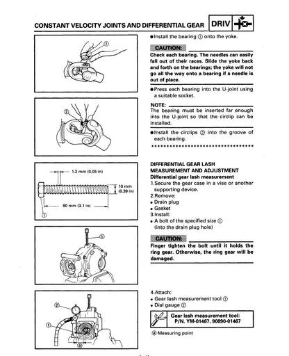 Yamaha Grizzly 600 YFM600FWA service manual - page 243