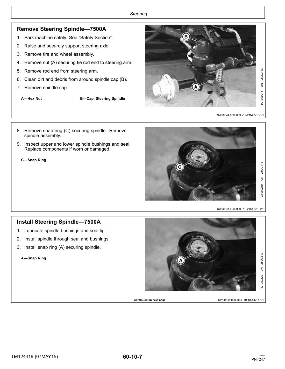 John Deere 7500A 8000A E-Cut service manual - page 247