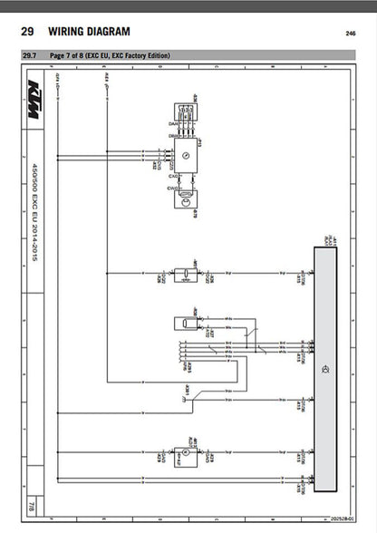 KTM 450 500 EXC-F 2015 service manual - page 248