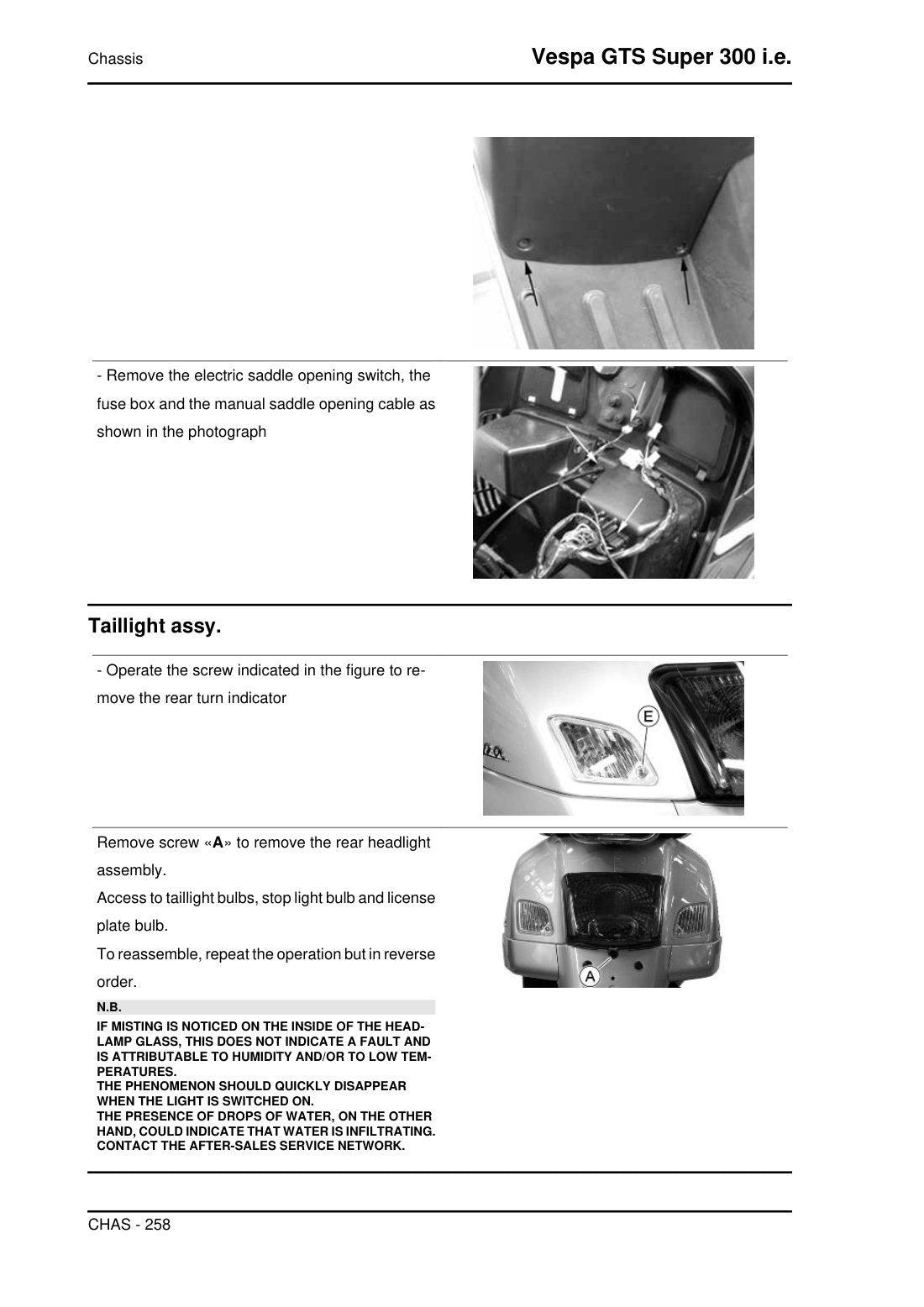 Vespa GTS 300 2015 service manual - page 258