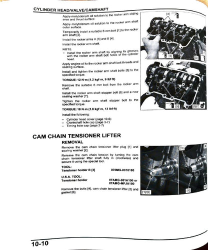 Rebel 1100 cylinder head and camshaft service