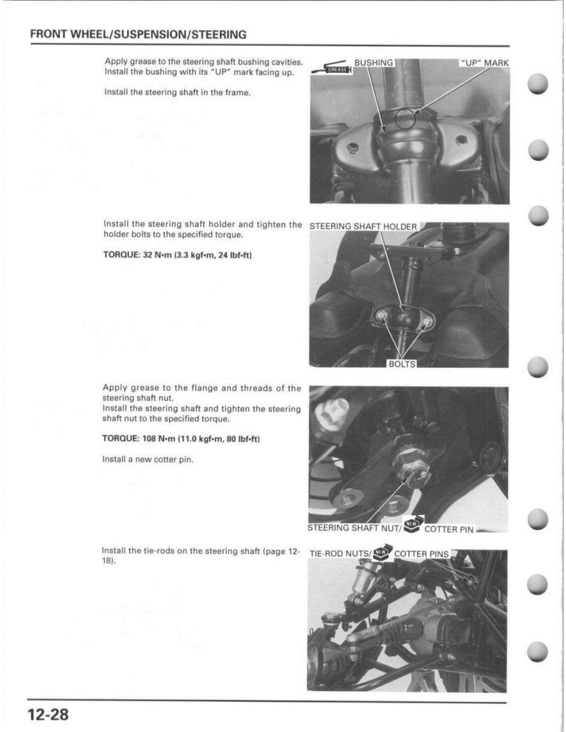Honda Foreman 450 1998-2004 service manual - page 262