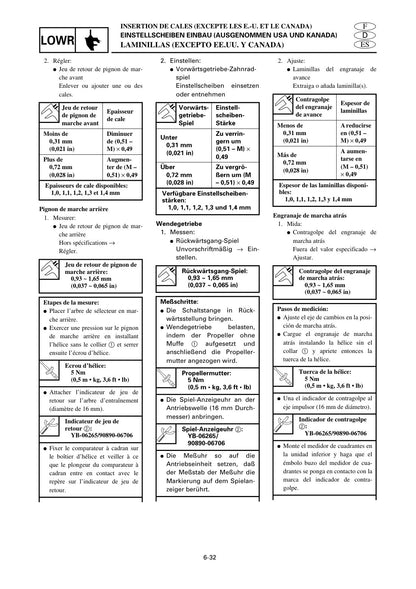 Yamaha F20A F25A Outboard service manual - page 269
