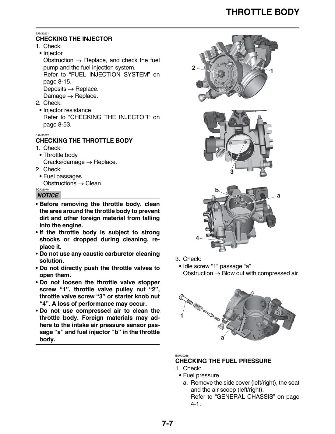 Yamaha YZ450F 2021 service manual - page 280