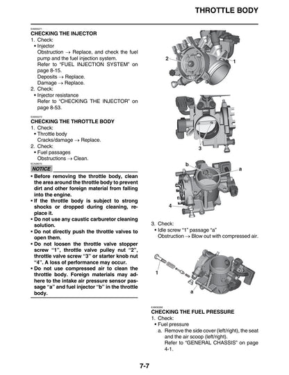 Yamaha YZ450F 2021 service manual - page 280