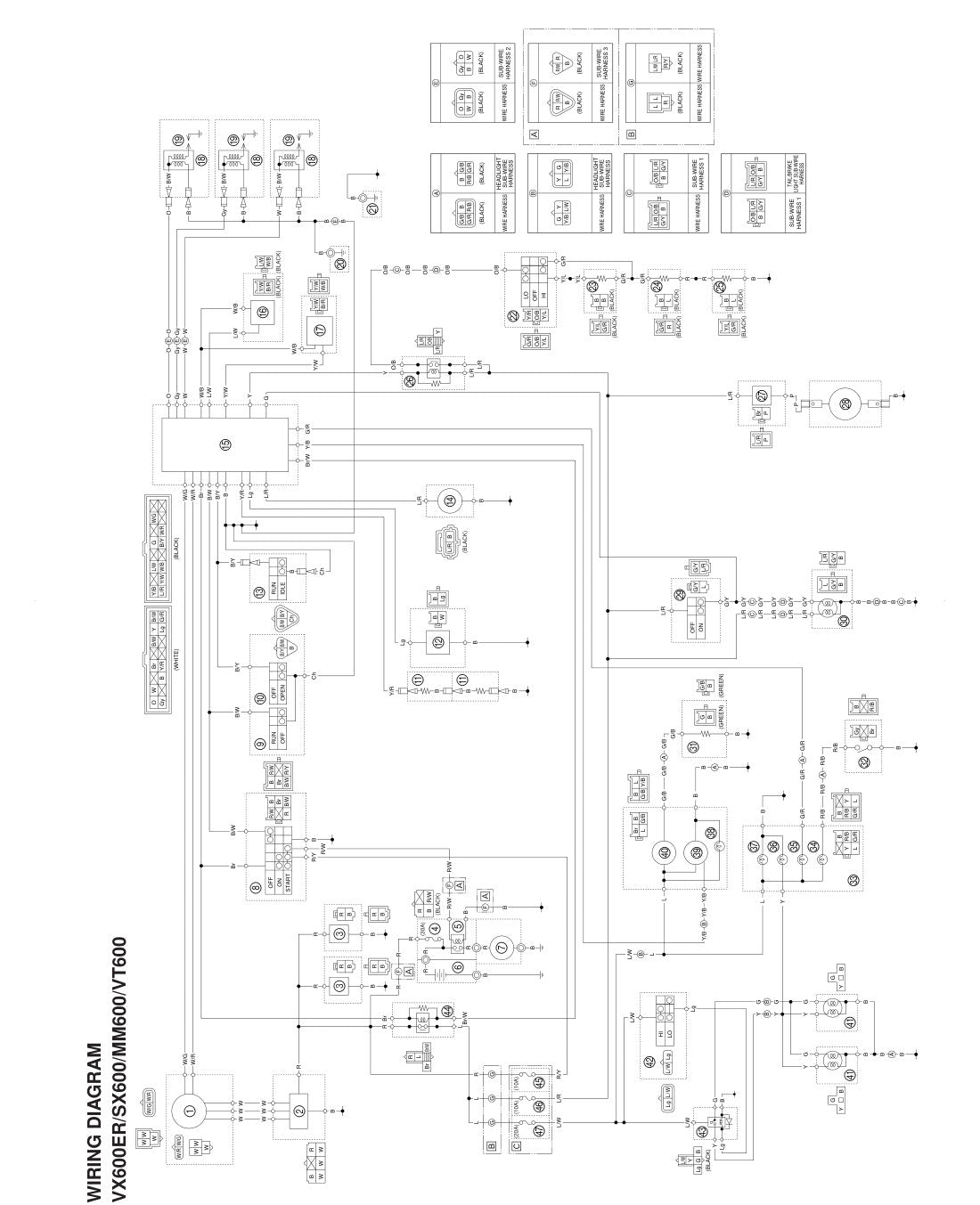 Yamaha VX600 SX600 MM600 VT600 service manual - page 285