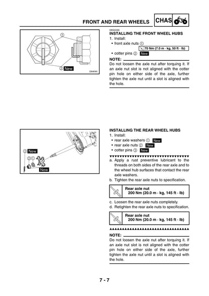 Yamaha Raptor 700 YFM700R 2006 service manual - page 290
