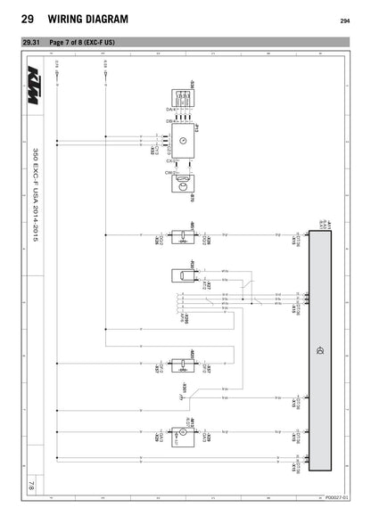 KTM 350 EXC-F 2015 service manual - page 296