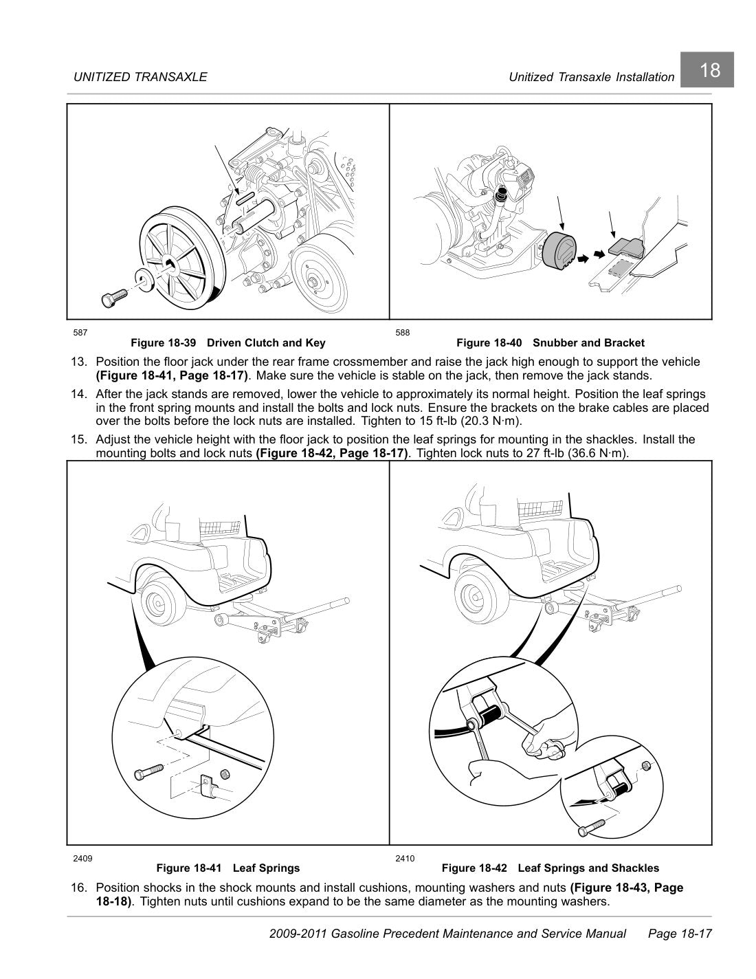 Club Car Precedent Gas Golf Cart Service Manual 2009-2011 - page 299