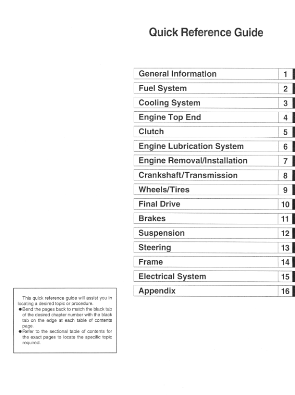 Manuale di servizio moto Kawasaki Ninja ZX-6R | 2000-2002