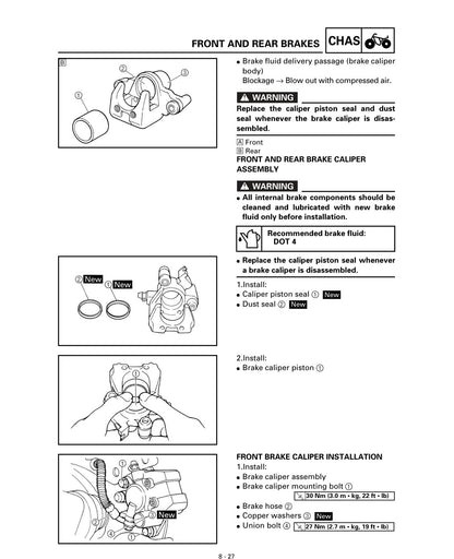 Yamaha Kodiak 400 YFM400FWA 2000 service manual - page 301