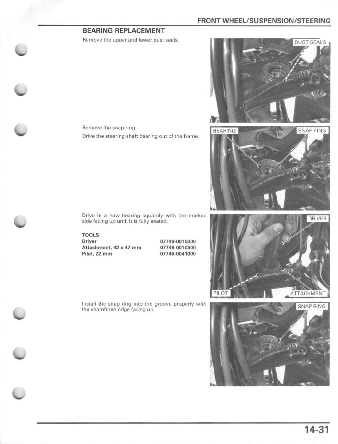 Honda Rubicon 500 2005-2012 service manual - page 305