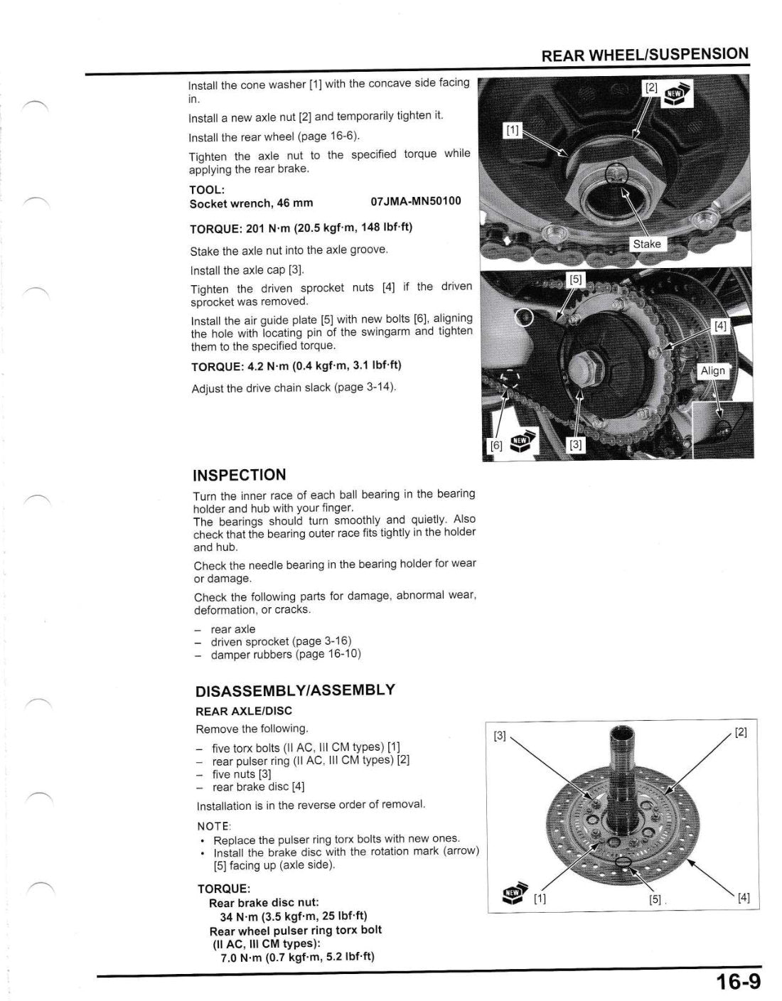 Honda VFR800F 2014-2015 service manual - page 323