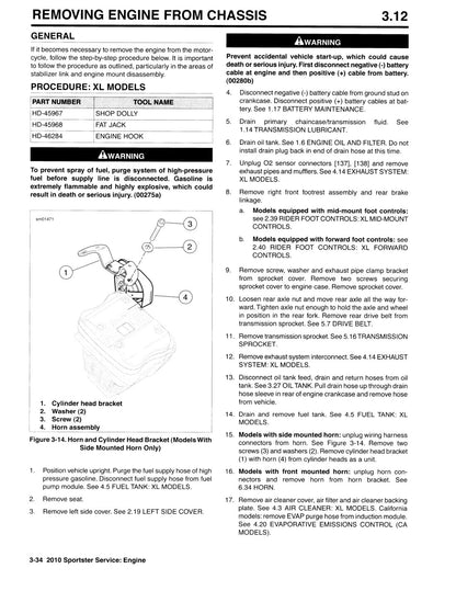 2010 Harley-Davidson Sportster Motorcycle Service Manual - page 338