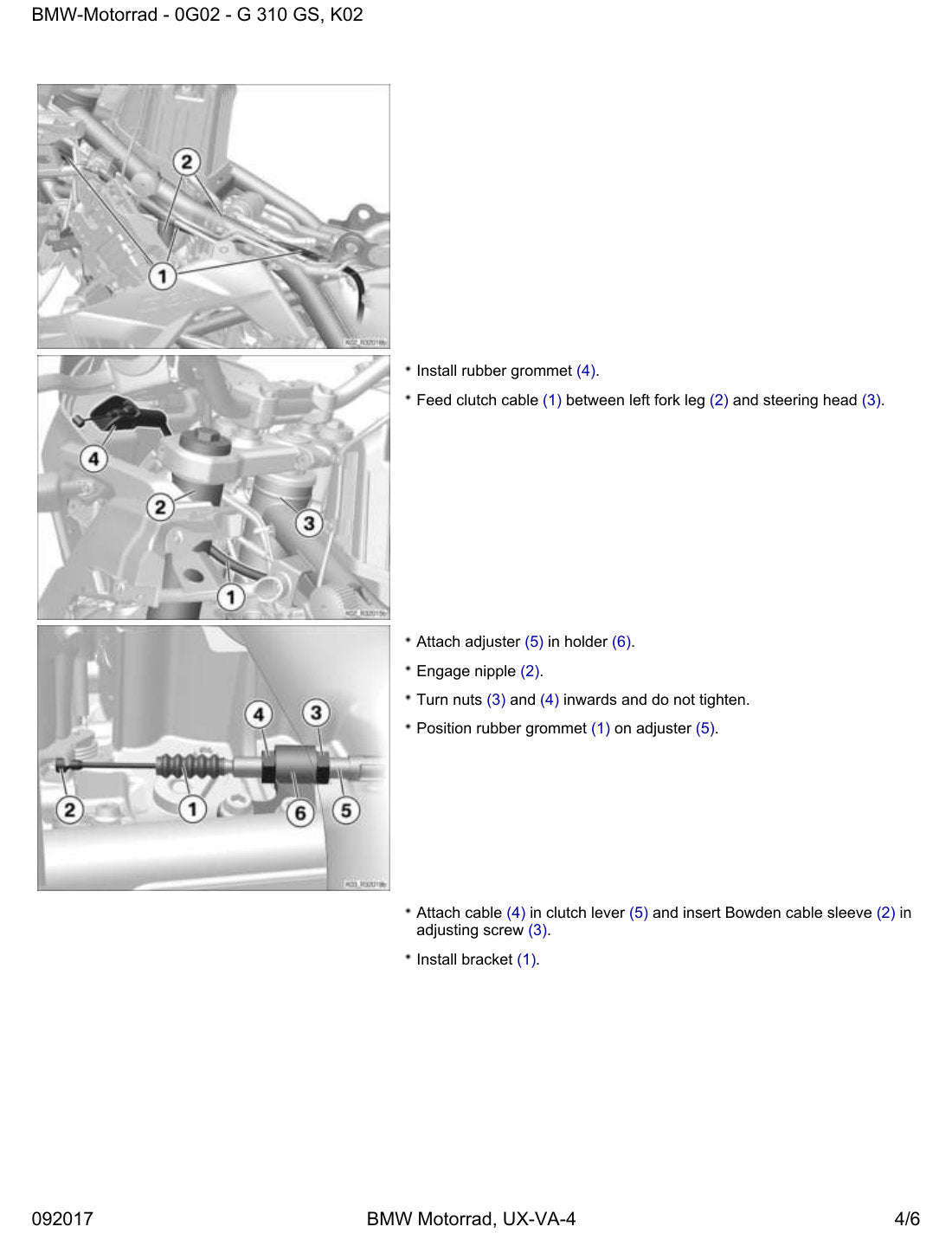 BMW G 310 GS service manual - page 358
